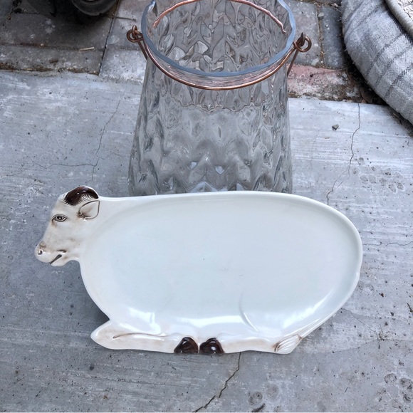 Cow plate. Platter Vintage Porcelain - Picture 6 of 6